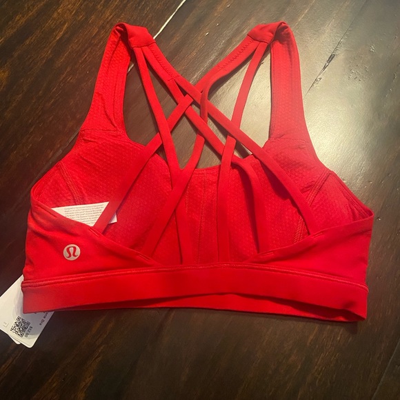 NWT * Lululemon Dark Red Free to Be Serene Bra in Size 2 - Picture 2 of 5